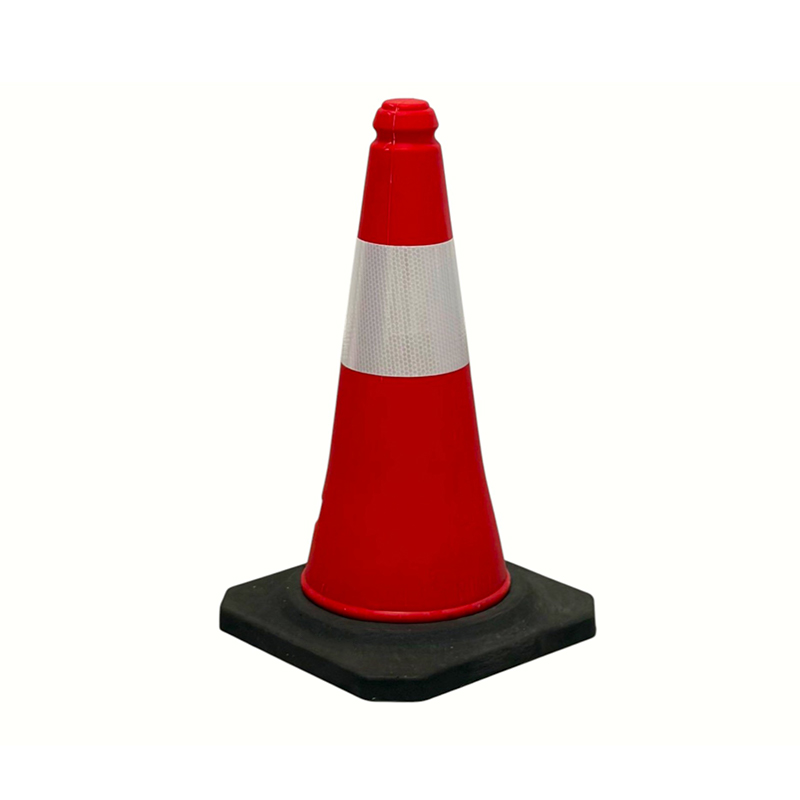 Cono di sicurezza stradale riflettente in PE ad alta visibilità da 50/75/100 cm per la gestione stradale