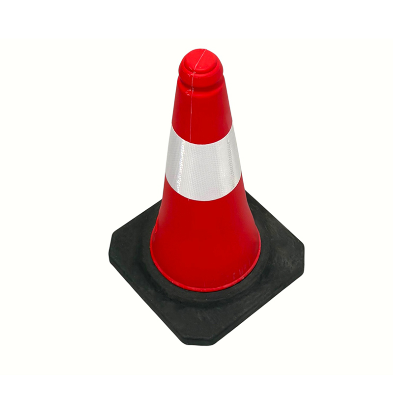 Cono di sicurezza stradale riflettente in PE ad alta visibilità da 50/75/100 cm per la gestione stradale