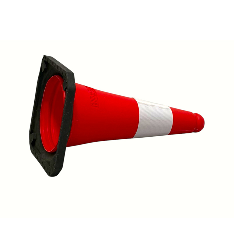 Cono di sicurezza stradale riflettente in PE ad alta visibilità da 50/75/100 cm per la gestione stradale