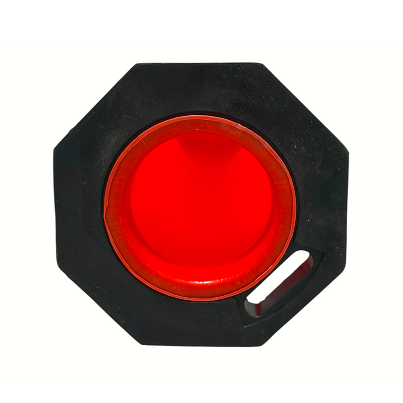 Cono Traffico Portatile T-TOP in PVC ad Alta Flessibilità per Perimetri di Costruzione