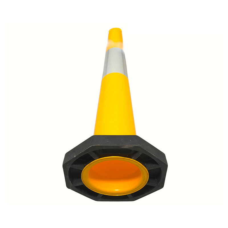 Cono Traffico Portatile T-TOP in PVC ad Alta Flessibilità per Perimetri di Costruzione