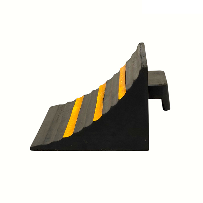 Fermaruota triangolari in gomma antiscivolo rinforzata (con maniglia integrata)