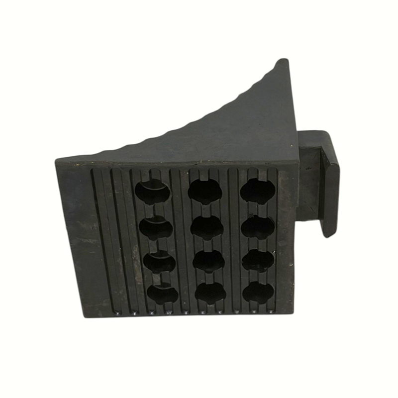Fermaruota triangolari in gomma antiscivolo rinforzata (con maniglia integrata)