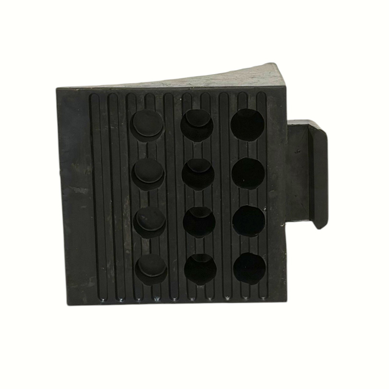 Fermaruota triangolari in gomma antiscivolo rinforzata (con maniglia integrata)