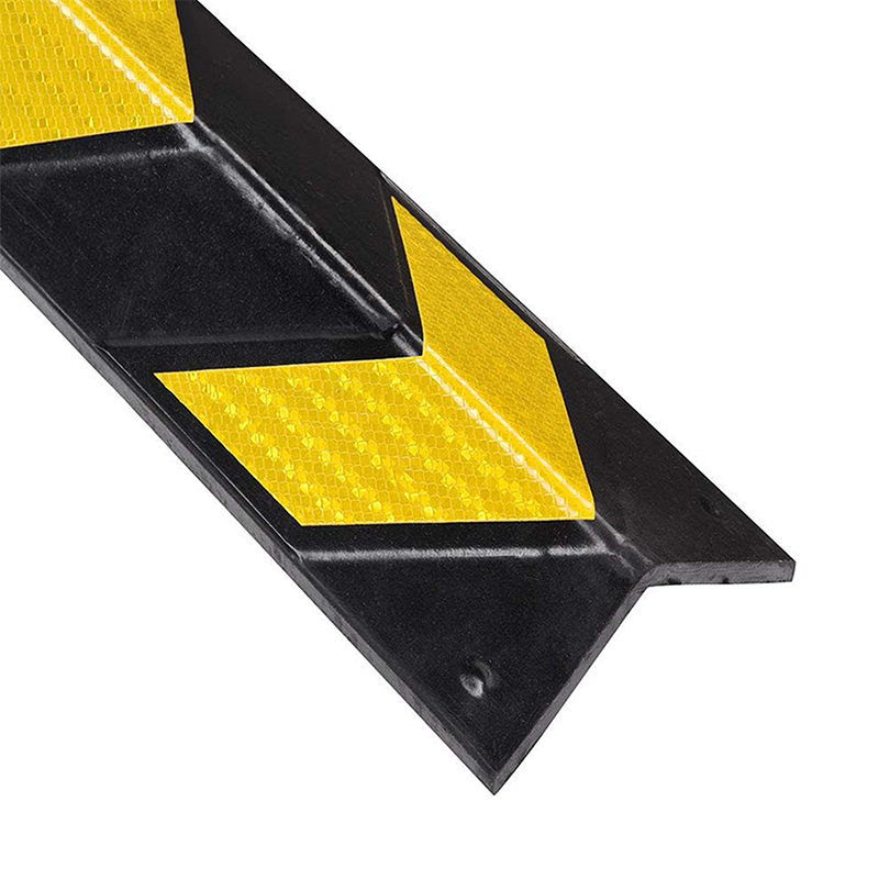Protezioni angolari in gomma industriali riflettenti per carichi pesanti con design ad angolo retto a 90 gradi