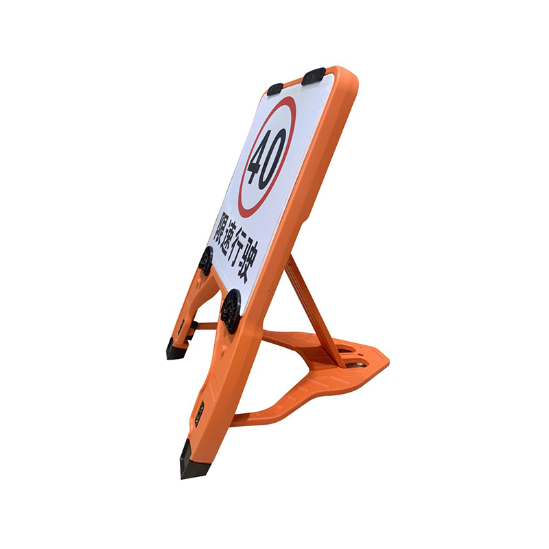 Segnale stradale estensibile quadrato in plastica HDPE portatile con clip a cambio rapido
