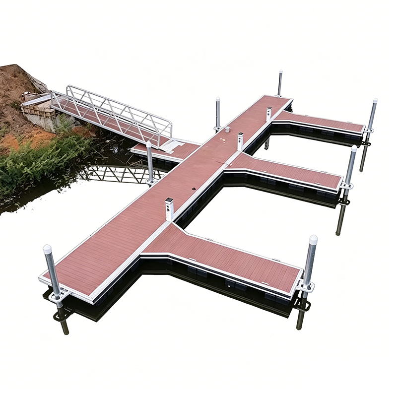 Decking per pontile galleggiante in WPC