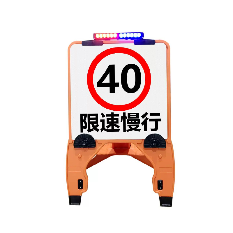 Segnale stradale estensibile quadrato in plastica HDPE portatile con clip a cambio rapido