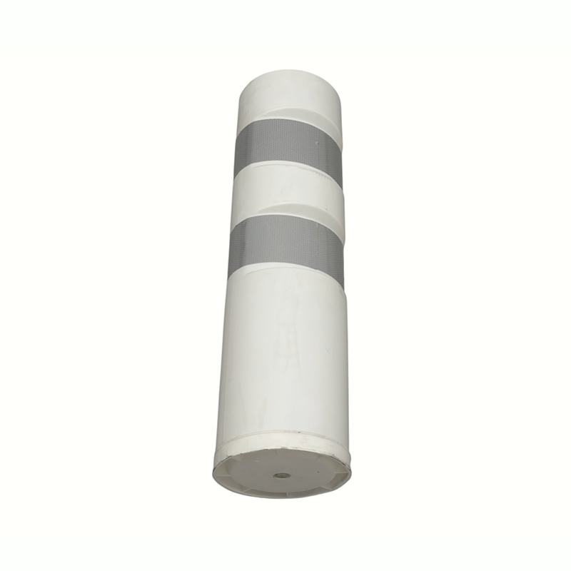 Paletto di segnalazione di sicurezza in plastica con bande riflettenti