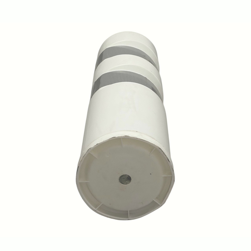Paletto di segnalazione di sicurezza in plastica con bande riflettenti