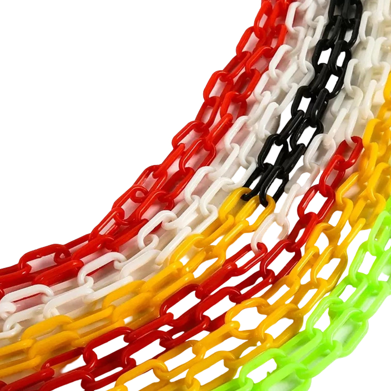 Catena barriera di sicurezza in plastica ad alta resilienza
