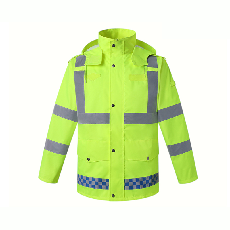 Giacca/pantaloni di sicurezza ad alta visibilità in tessuto Oxford