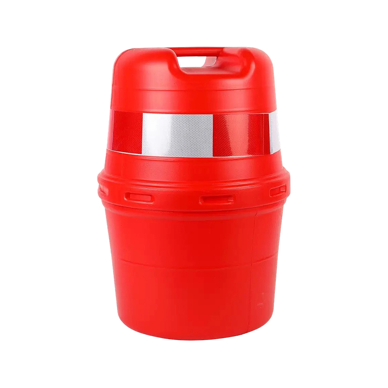 Two-Piece HDPE Traffic Drum with Large Top Handle