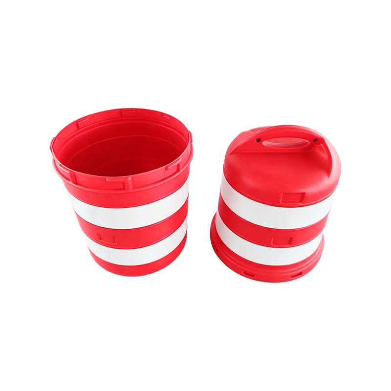 Two-Piece HDPE Traffic Drum with Large Top Handle