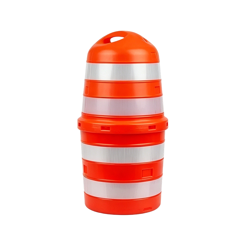 Two-Piece HDPE Traffic Drum with Large Top Handle