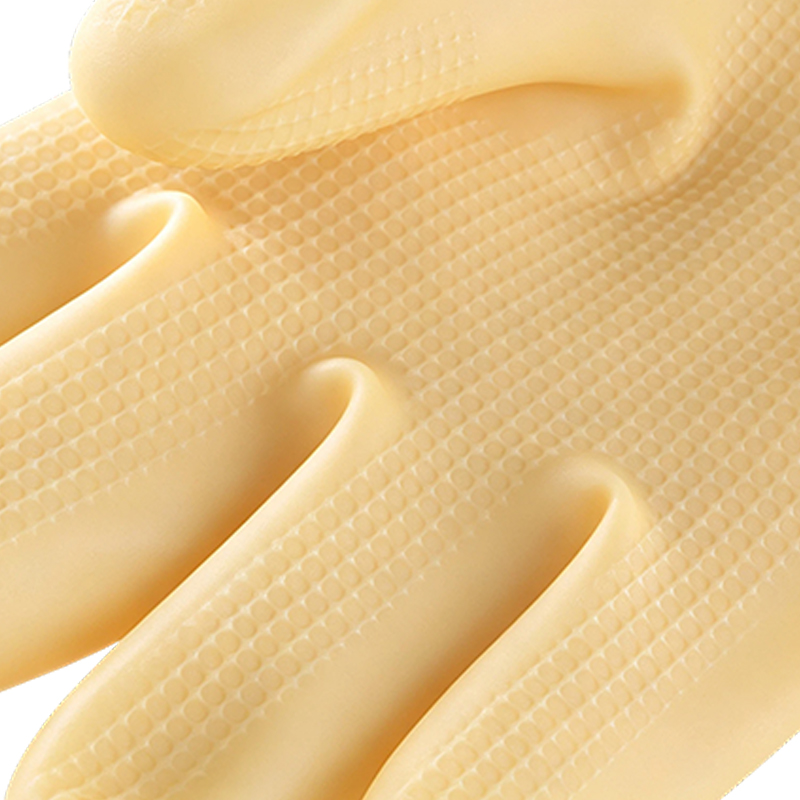 Guanti in gomma in lattice resistenti agli acidi e agli alcali per impieghi gravosi