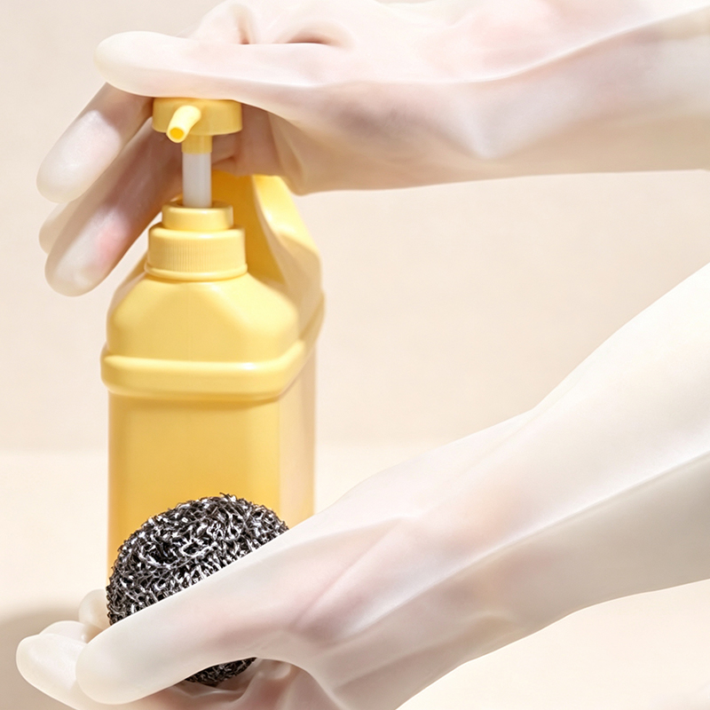 Guanti in nitrile sicuri per uso alimentare addensati