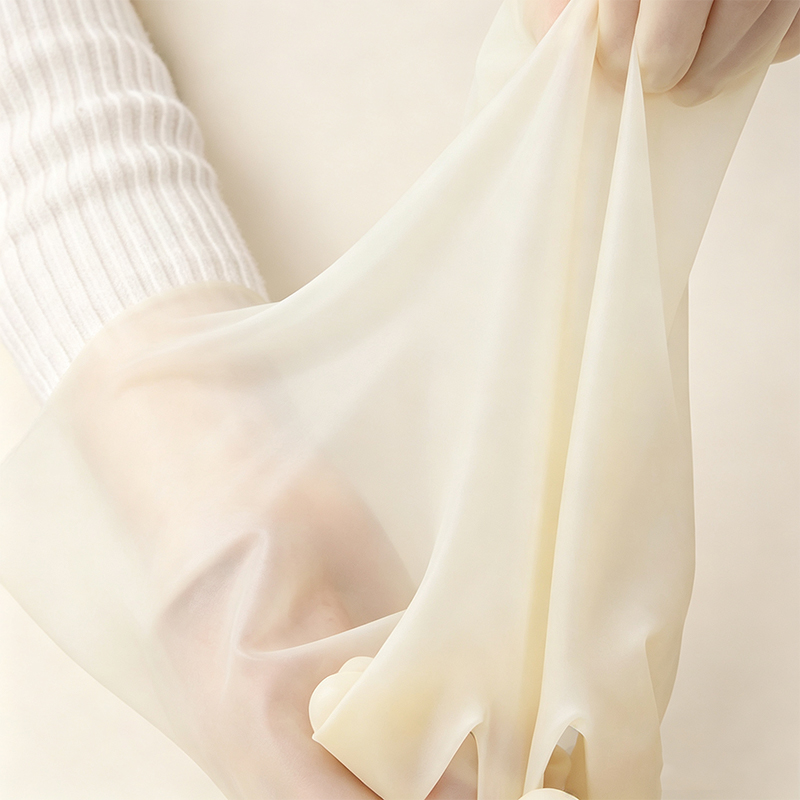 Guanti in nitrile sicuri per uso alimentare addensati
