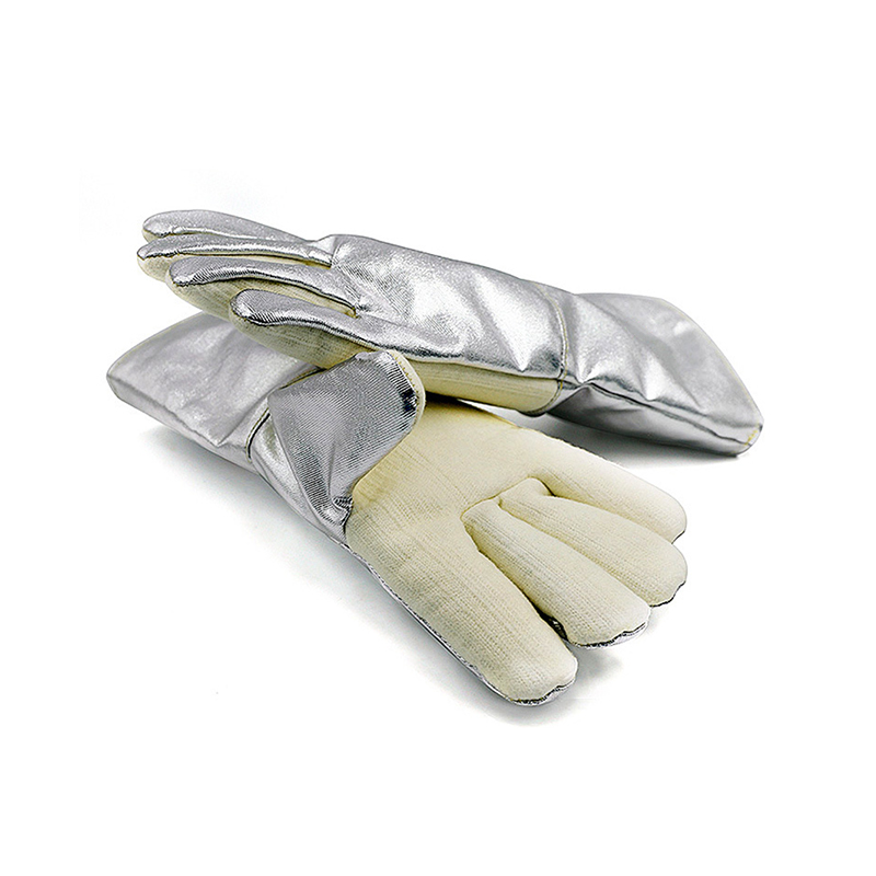 Guanti di sicurezza resistenti al calore in foglio di alluminio 350°C Guanti di sicurezza resistenti al calore in foglio di alluminio 350°C