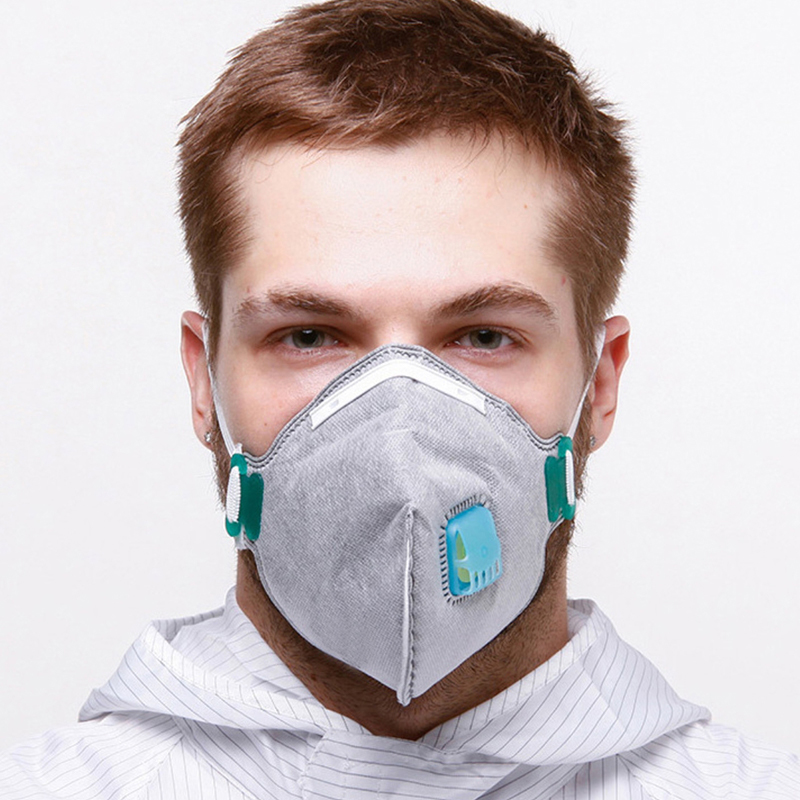 Maschera in tessuto non tessuto con polvere di carbone attivo KN95