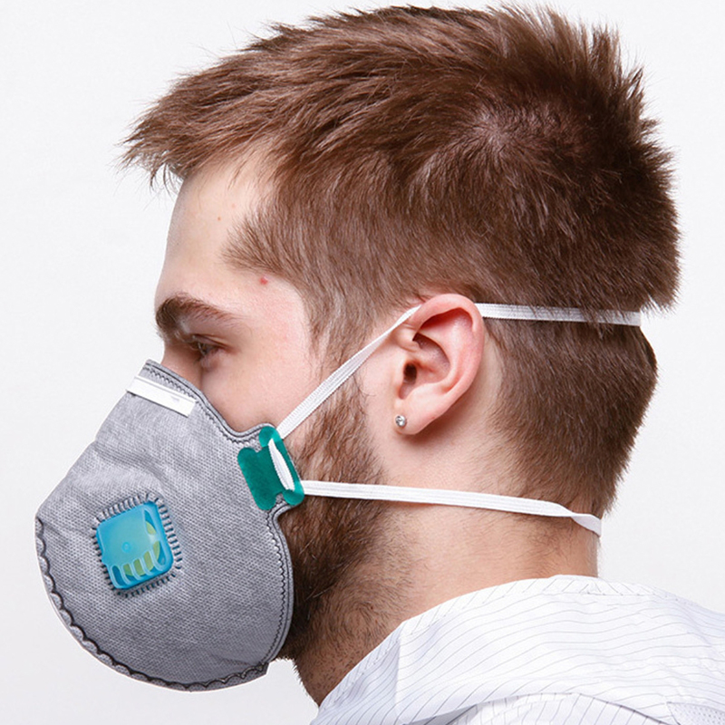 Maschera in tessuto non tessuto con polvere di carbone attivo KN95