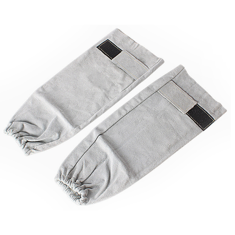 Maniche per saldatura in pelle di vacchetta cucita in Kevlar
