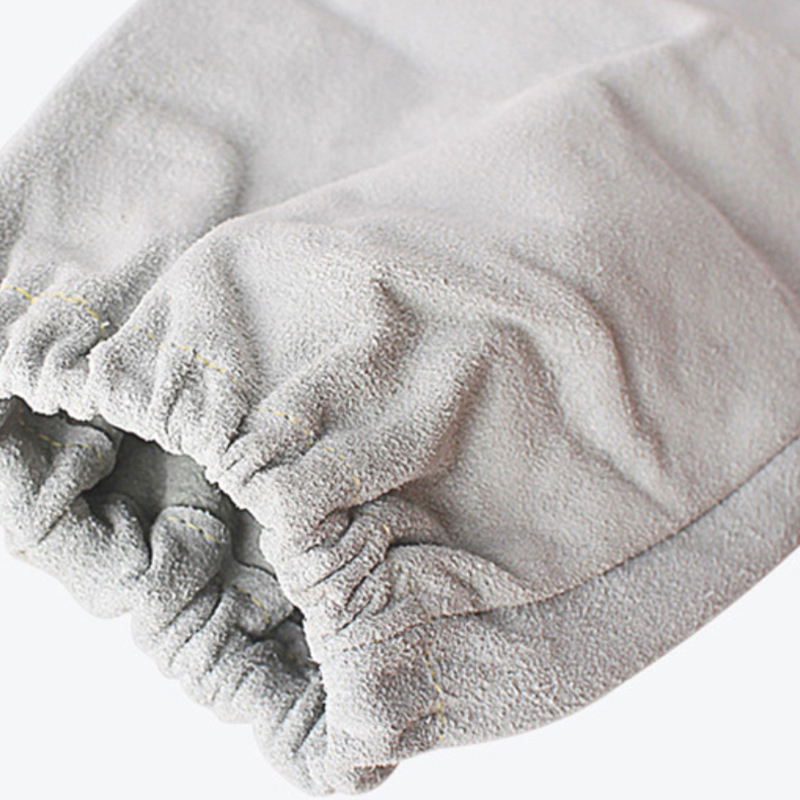 Maniche per saldatura in pelle di vacchetta cucita in Kevlar