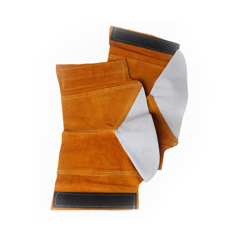 Copri piede per saldatura in pelle crosta di mucca cucita in Kevlar
