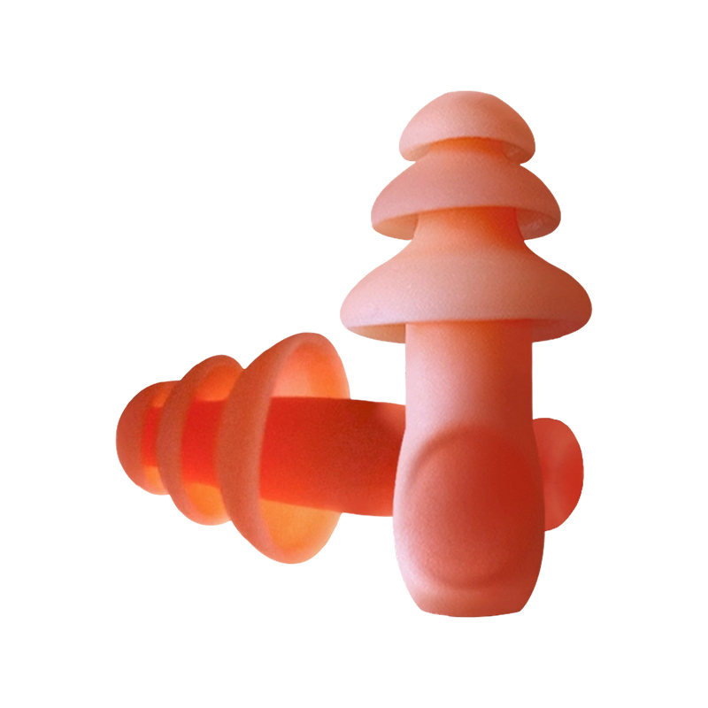 Tappi per le orecchie riutilizzabili per albero di Natale in TPR con filo