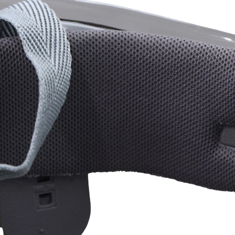 Casco di sicurezza industriale bicolore con visiera trasparente