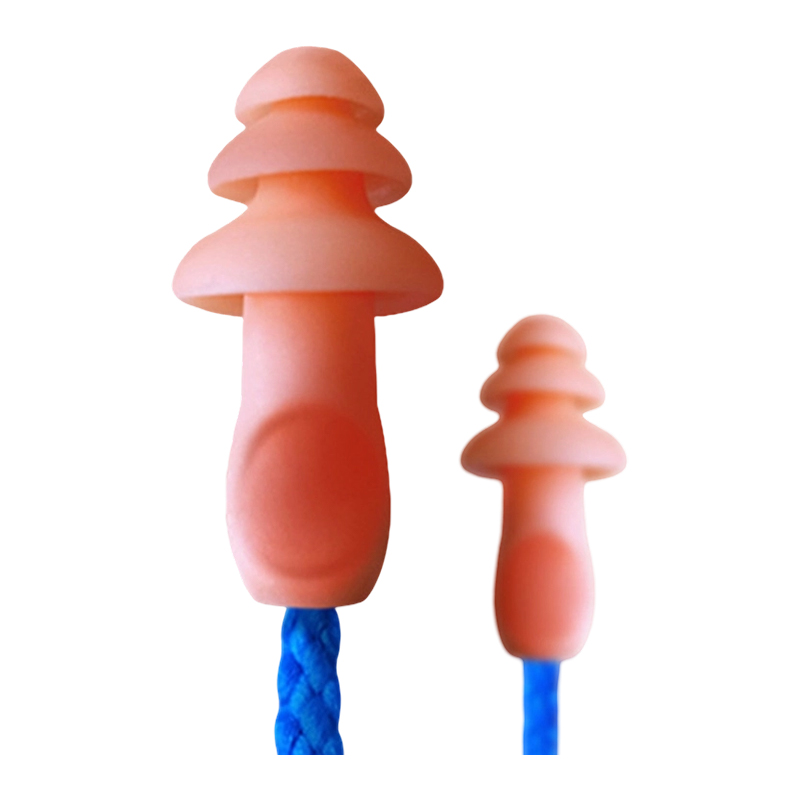 Tappi per le orecchie riutilizzabili per albero di Natale in TPR con filo