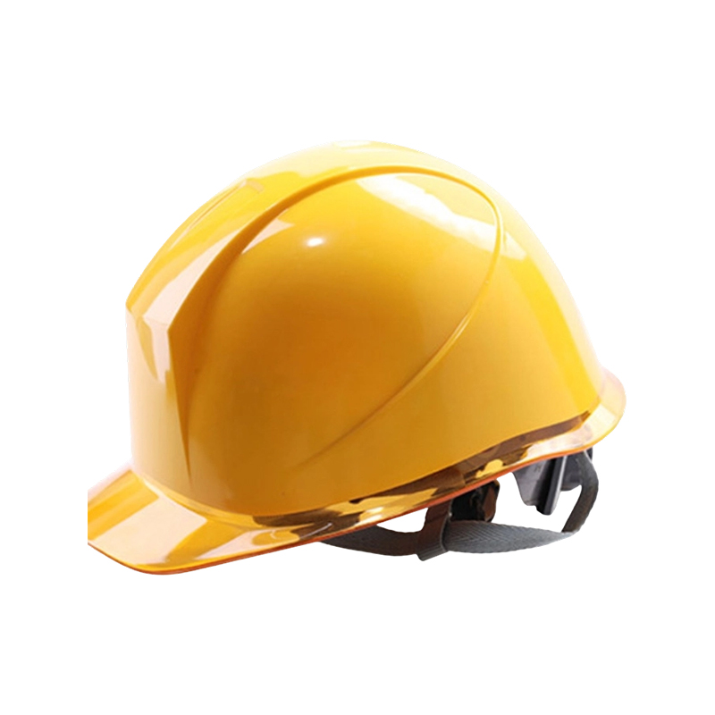 Casco di sicurezza industriale bicolore con visiera trasparente