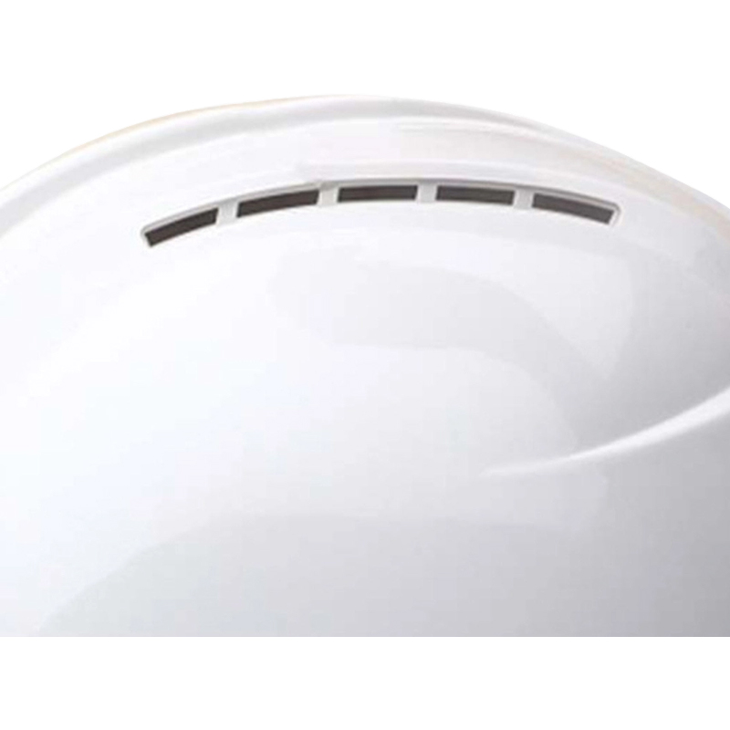 Casco di sicurezza industriale bicolore con visiera trasparente