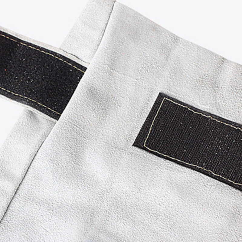 Maniche per saldatura in pelle di vacchetta cucita in Kevlar