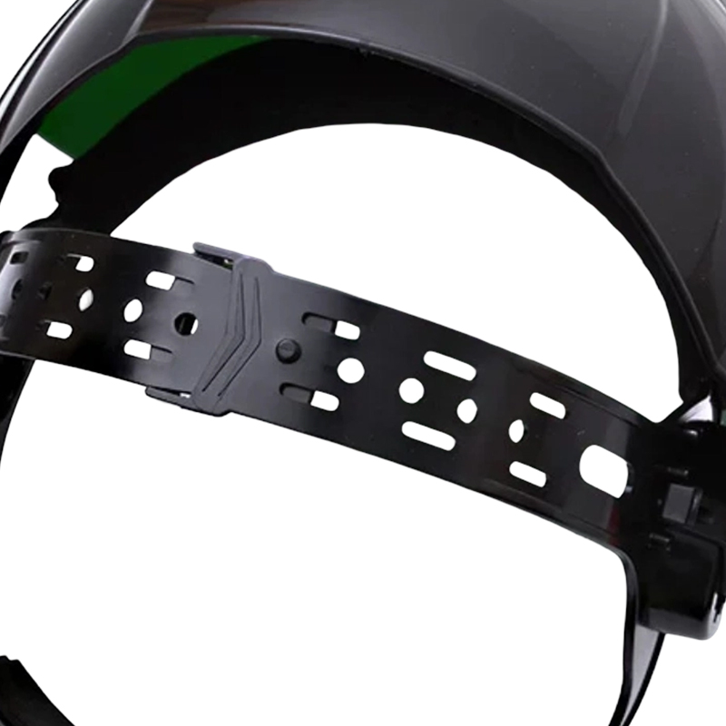 Maschera per saldatura elettrica industriale ribaltabile montata sulla testa