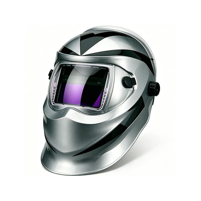 Casco per saldatura digitale ad oscuramento automatico solare con controlli touch screen