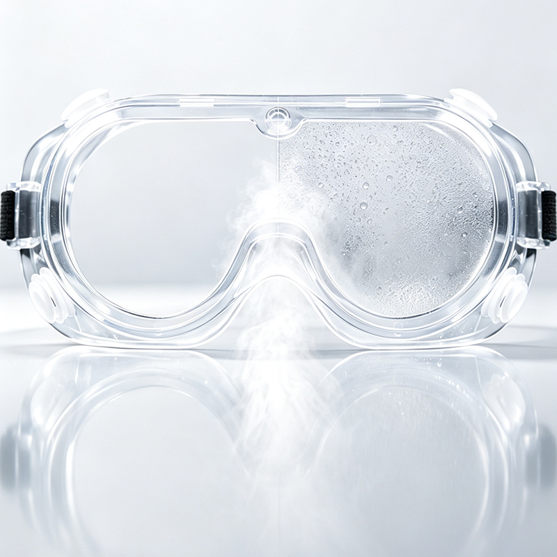 Occhiali di sicurezza resistenti agli spruzzi chimici
