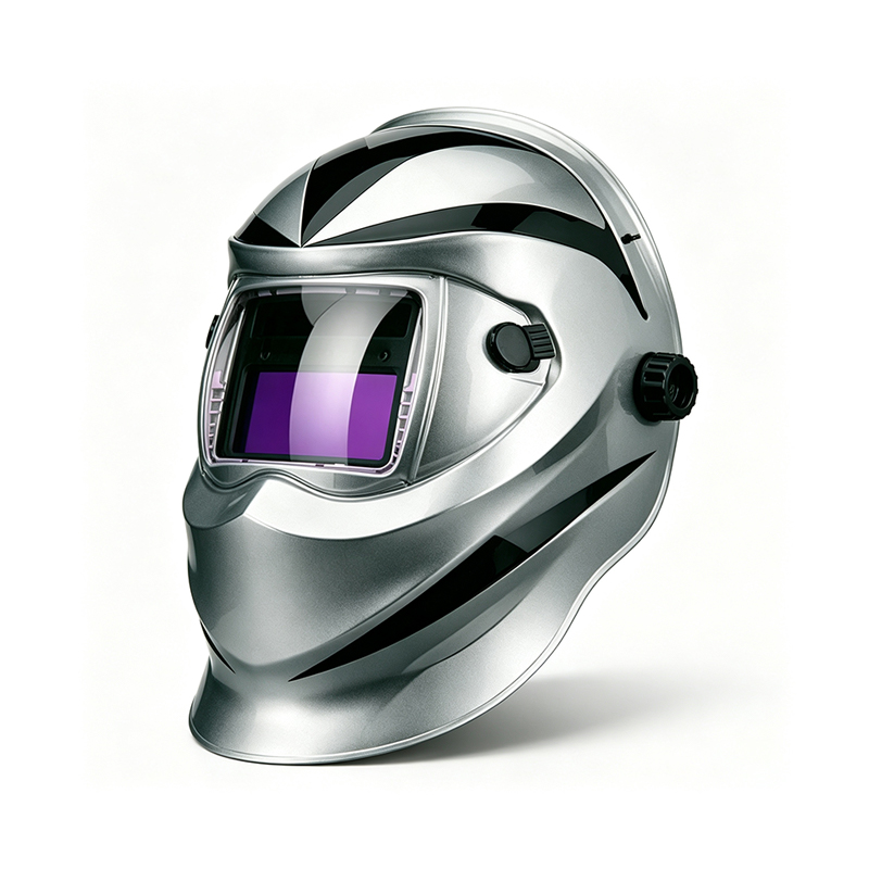 Casco per saldatura digitale ad oscuramento automatico solare con controlli touch screen