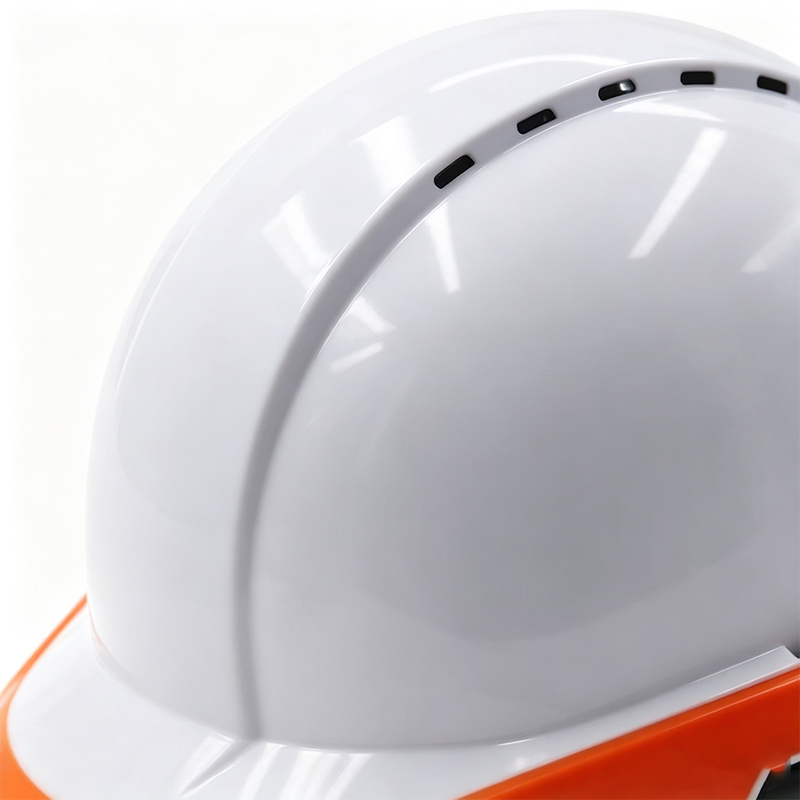 Casco di sicurezza industriale fluorescente ad alta visibilità