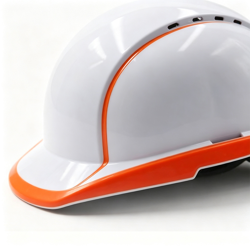 Casco di sicurezza industriale fluorescente ad alta visibilità
