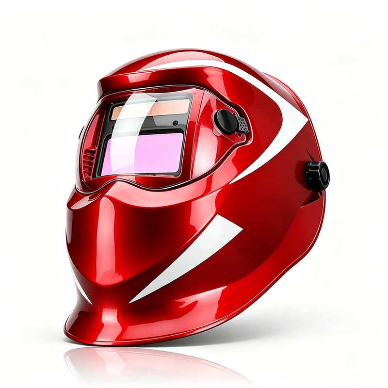 Casco per saldatura digitale ad oscuramento automatico solare con controlli touch screen