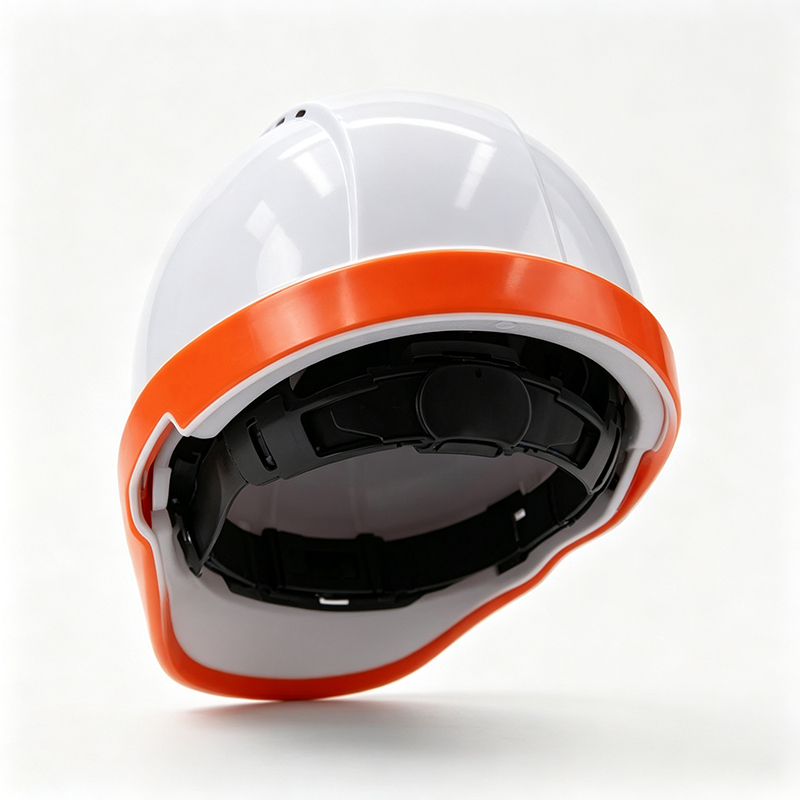 Casco di sicurezza industriale fluorescente ad alta visibilità