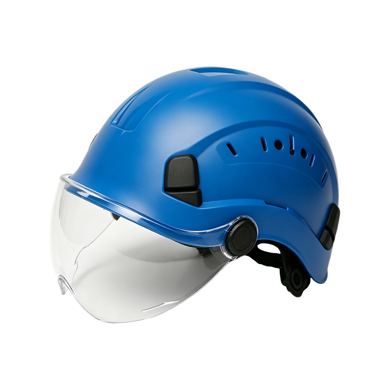 Casco maschera con visiera retrattile integrata