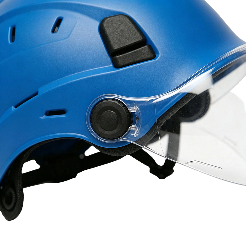 Casco maschera con visiera retrattile integrata