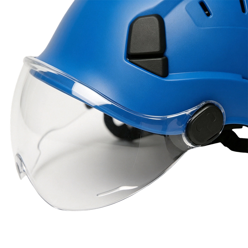 Casco maschera con visiera retrattile integrata