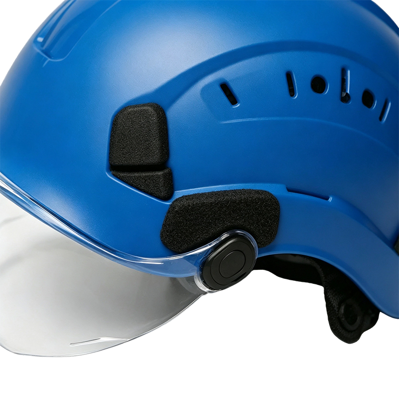 Casco maschera con visiera retrattile integrata