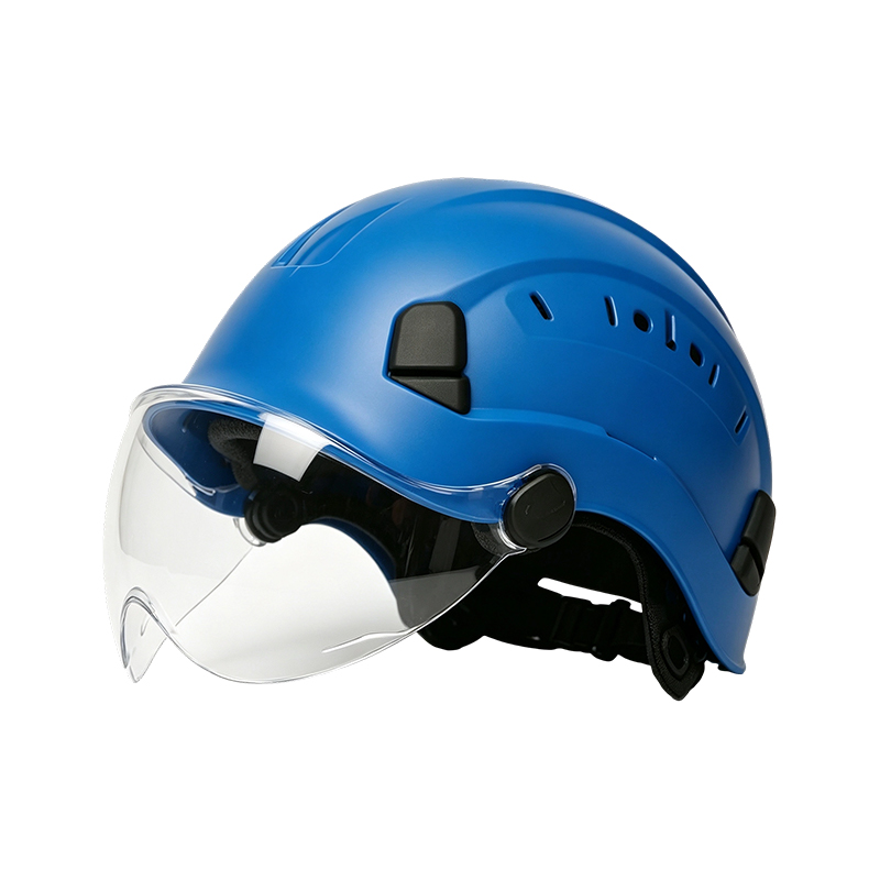 Casco maschera con visiera retrattile integrata