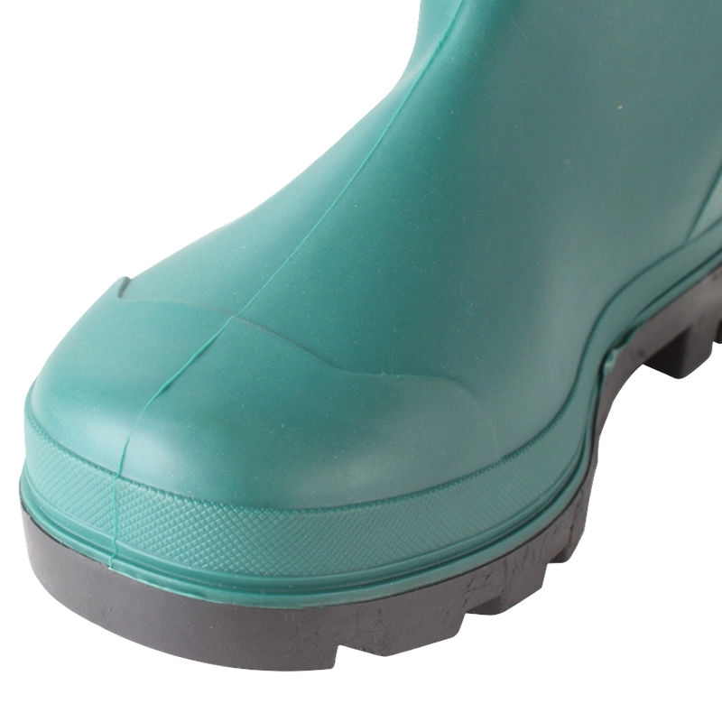 Stivali da pioggia industriali in PVC verde opaco
