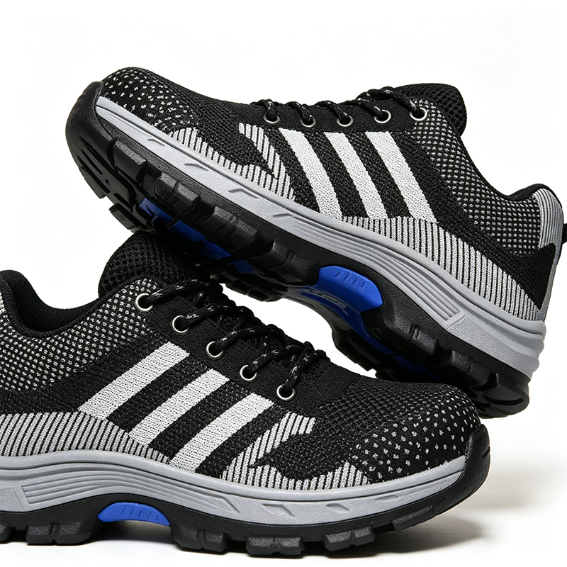 Scarpe antinfortunistiche traspiranti con punta in acciaio non tessuto