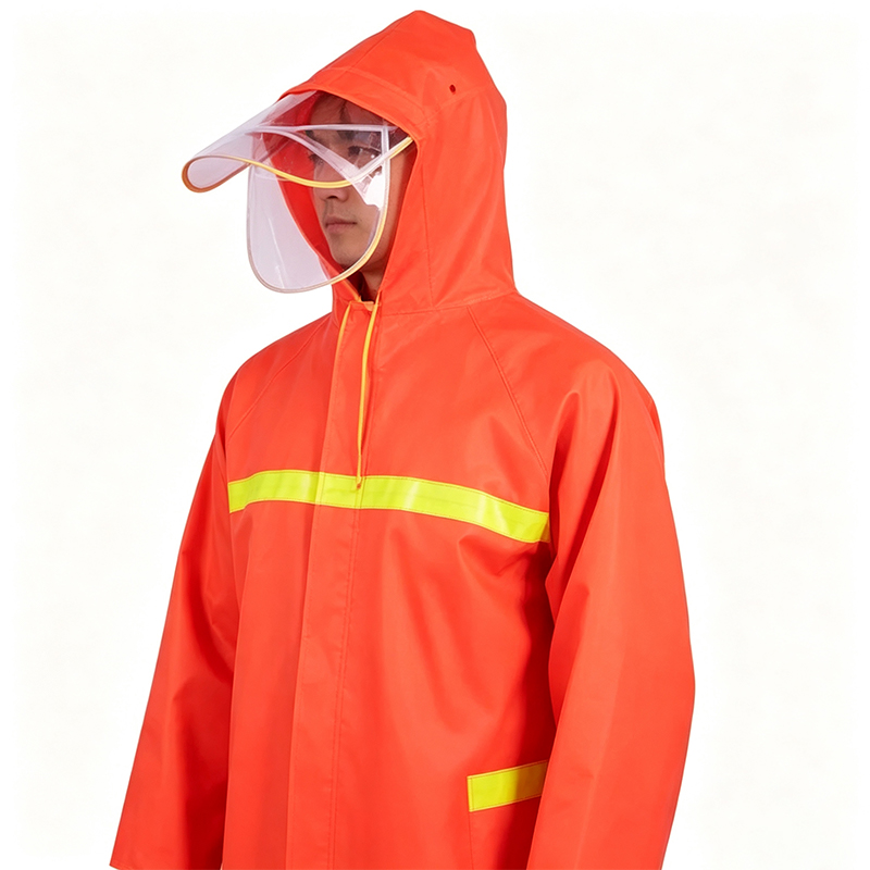 Impermeabile stile cappotto lungo saldato senza cuciture